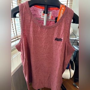 Super Dry Tank Top Maroon XXL
